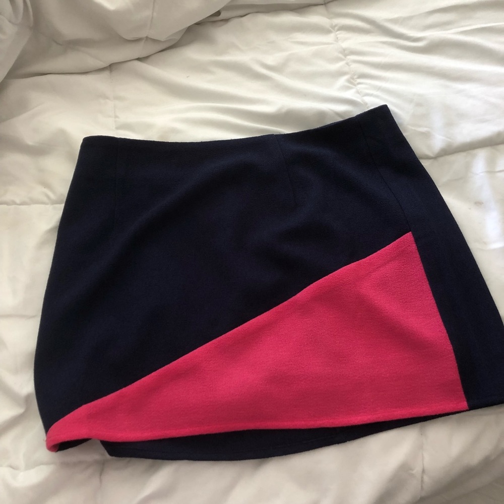 Blue and pink skirt